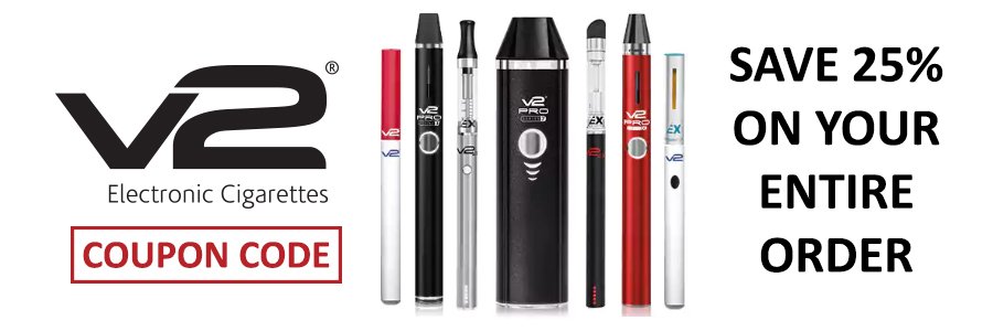 V2 Cigs Coupon Code -- SAVE 25% On A New V2 Starter Kit