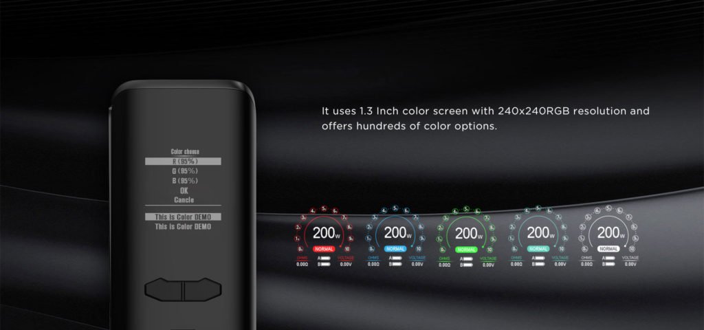 AUGVAPE-VX200 Menu