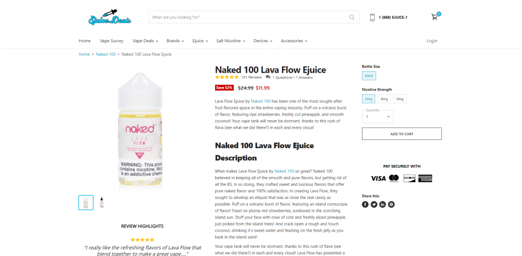 Ejuice Deals Pricing