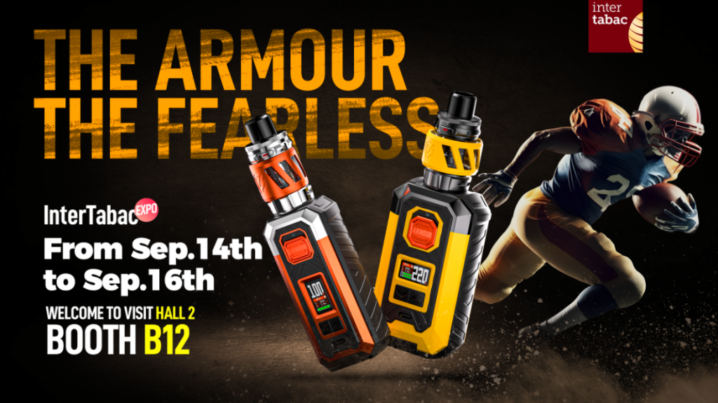 VAPORESSO ARMOUR Series at Intertabac 2023 Main Banner