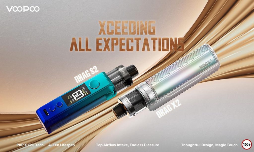 voopoo drag s2 vs x2 VOOPOO New DRAG X2 and DRAG S2 Officially Launched