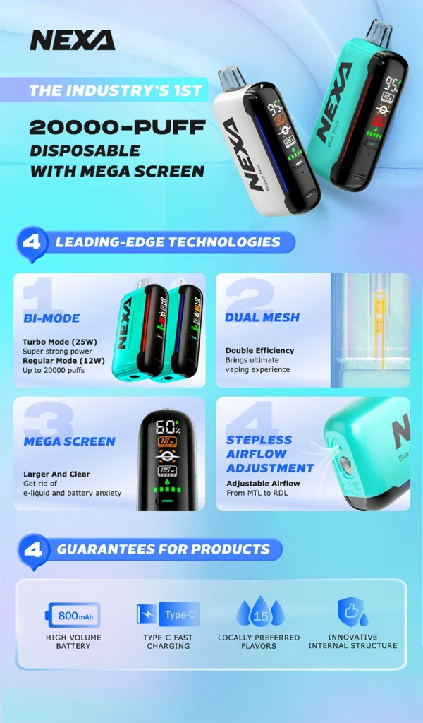 Introducing the NEXA N20000: A Game-Changer in Disposable Vaping